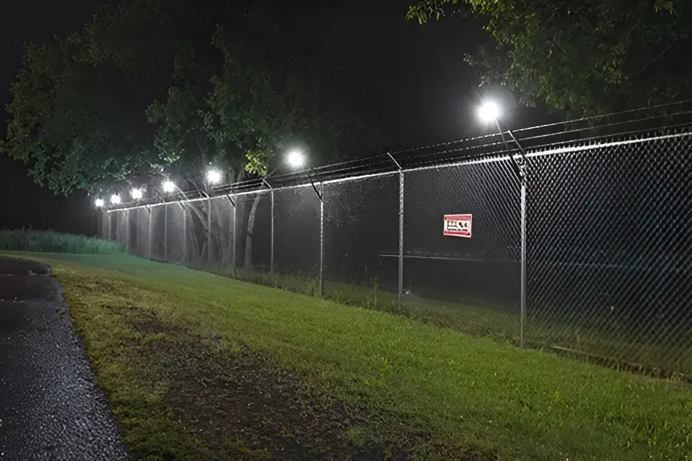 Foto de iluminación perimetral colocada